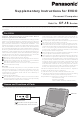 Panasonic CF-18 Series Supplementary Instructions Manual