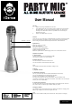 IDANCE PARTY MIC PM6 User Manual