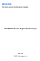 Rigol DS1000E series Performance Verification Manual
