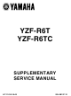 Yamaha YZF-R6TC Supplementary Service Manual
