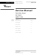 Whirlpool AWZ 126 Service Manual