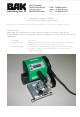 BAK Thermoplastic Welding Technology MION Operating Instructions Manual