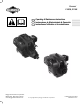 Briggs & Stratton Fource 21000 Operating & Maintenance Instructions