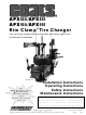 Coats Rim Clamp APX80E Operating Instructions Manual