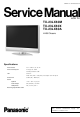 Panasonic TX-23LX60M Service Manual