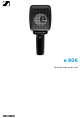 Sennheiser e 906 Instruction Manual