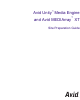 Avid Technology Unity Media Engine Site Preparation Manual