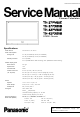 Panasonic TH-37PV60E Service Manual