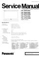 Panasonic TH-42PA50A Service Manual