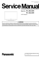 Panasonic TC-26LX85 Service Manual