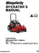 Simplicity Cobalt Series Operator's Manual