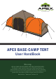 UnderCover APEX BASE-CAMP TENT User Handbook Manual