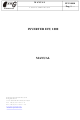 KW-Generator EFU 1000 Manual