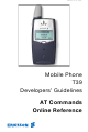 Ericsson T39 At Command Reference