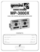 Gemini MP-3000X Service Manual