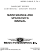 Teledyne Continental Motors Sandcast Series Maintenance And Operator's Manual