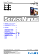 Philips 32PFL3007H/12 Service Manual