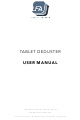 LFA Tablet Presses TABLET DEDUSTER User Manual