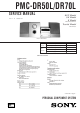 Sony PMC-DR50L Service Manual