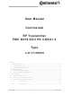 Continental Refrigerator A2C17105000 User Manual