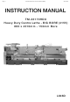 Hafco TM-33170HDX Instruction Manual