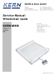 KERN MWB series Service Manual