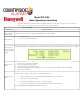 Honeywell IFP-2100 Basic Operating Instructions
