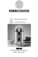 Rommelsbacher EKM 150 Instruction Manual