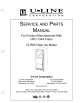 U-Line CLR6O Service And Parts Manual
