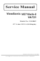 ViewSonic VE710S-2 Service Manual