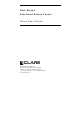 clare HAL Series Quick Start Manual