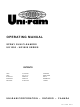 Uni-ram UG1000 Series Operating Manual