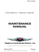 Continental Refrigerator IOF-240-B Maintenance Manual