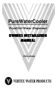 Vertex Water Products PWC-9500 Owners & Installation Manual