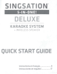 Singsation 5-IN-ONE DELUXE Quick Start Manual