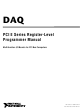National Instruments PCI E Series Programmer's Manual