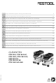 Festool CLEANTEX CTM Series Original Operating Manual/Spare Parts List