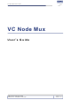 SONS Online Systems VC Node Mux User Manual
