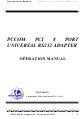 Decision Computer International PCCOM Operation Manual