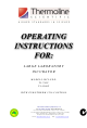 Thermoline Scientific Equipment TI-750F Operating Instructions Manual