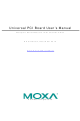 Moxa Technologies CP-118U User Manual