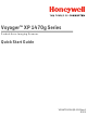 Honeywell Voyager XP 1470g Series Quick Start Manual
