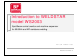BF Entron WELDSTAR WS2003 Manual