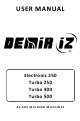 Demiriz Electronic 250 User Manual