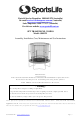 SPORTSLIFE S001521 Assembly, Installation, Care, Maintenance, And Use Instructions