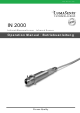 LumaSense technologies IN 2000 Operation Manual