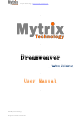 MYTRIX Dreamweaver User Manual