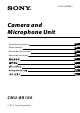 Sony CMU-BR100 Operating Instructions Manual