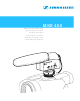 Sennheiser MKE 400 Instructions For Use Manual