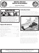 South bend SB1263 Instruction Sheet